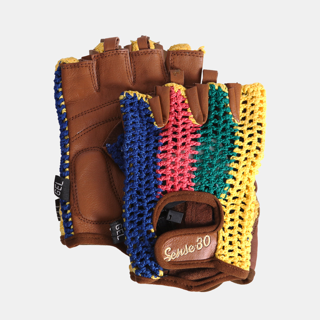Olympic Knit / Leather Gloves
